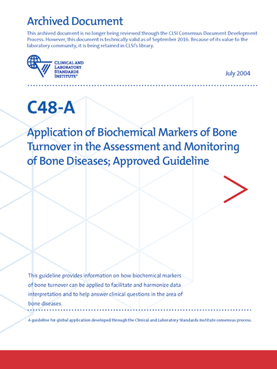 Application of Biochemical Markers of Bone Turnover in the Assessment and Monitoring of Bone Diseases, 1st Edition