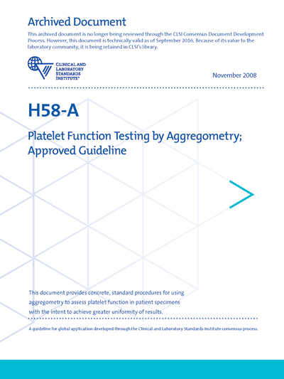 Platelet Function Testing by Aggregometry, 1st Edition