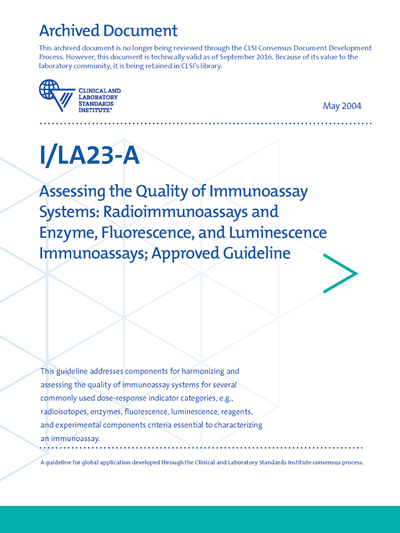 Assessing the Quality of Immunoassay Systems: Radioimmunoassays and Enzyme, Fluorescence, and Luminescence Immunoassays, 1st Edition