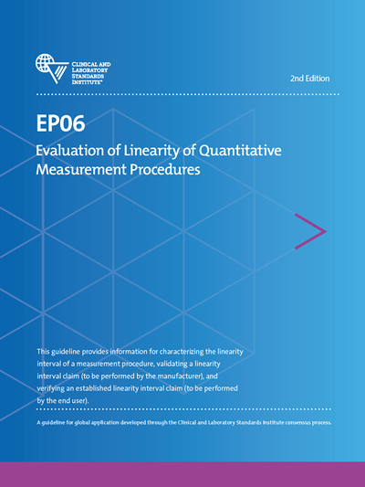 Evaluation of Linearity of Quantitative Measurement Procedures, 2nd Edition